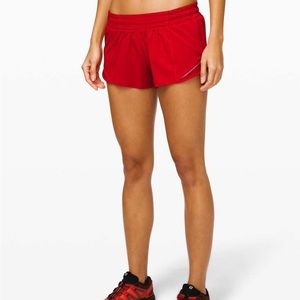 Lululemon Dark Red Hotty Hots 2.5, Size 4